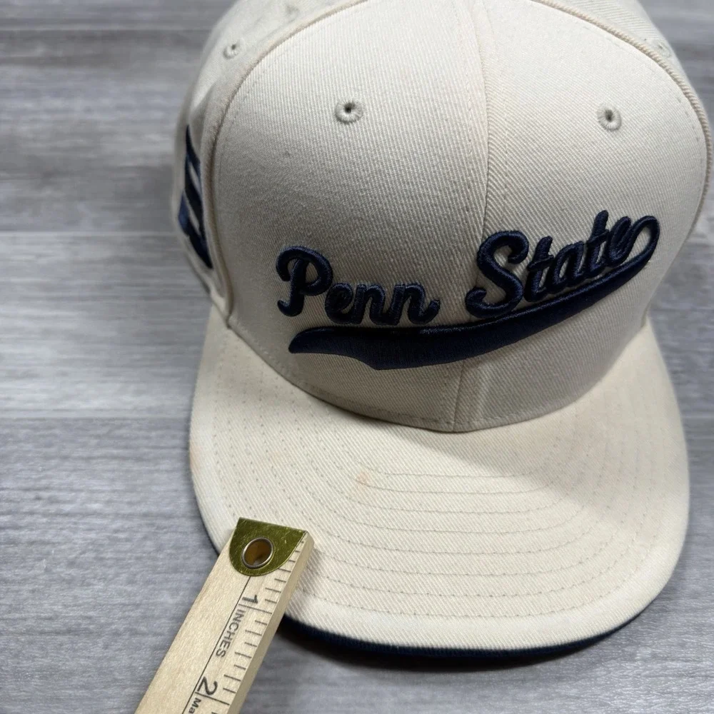 Men's Nike Dri-Fit Penn State Nittany Lions Cream Fitted Hat Men's 8 Embroidered